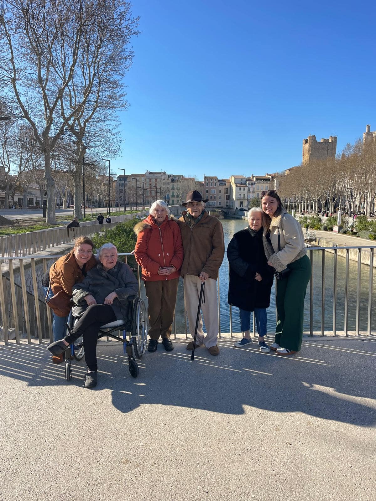Des résidents en sortie